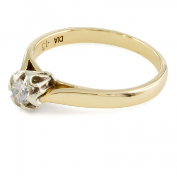 9ct gold Diamond Solitaire Ring size J